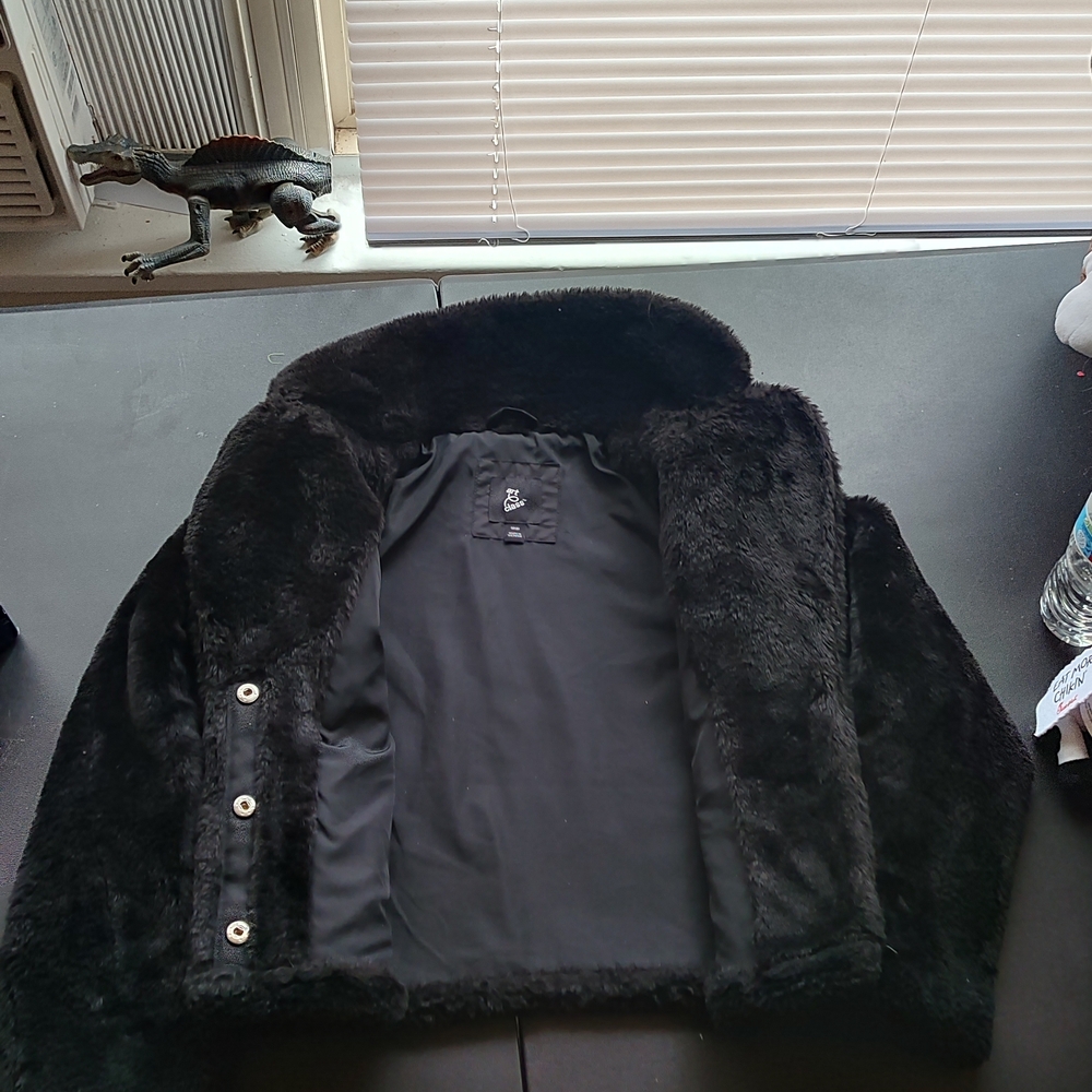 Girl's art class Black Fuzzy Hoodie Size 8
